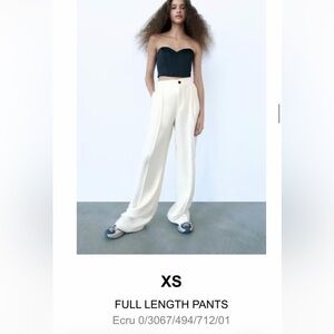 Zara Ecru Cream Women's Pants- size XS